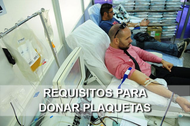 requisitos para donar plaquetas