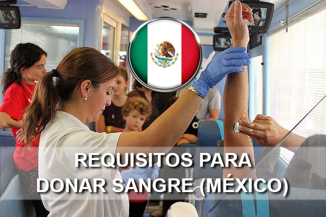 requisitos para donar sangre en mexico
