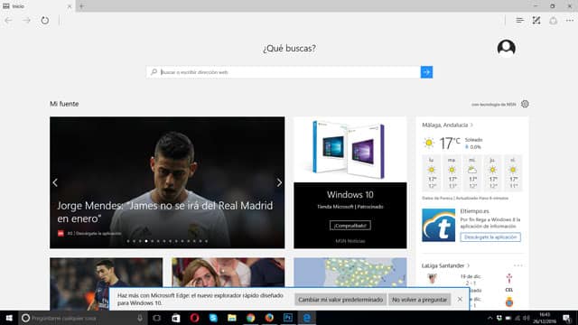 nuevo navegador para windows 10: Microsoft Edge
