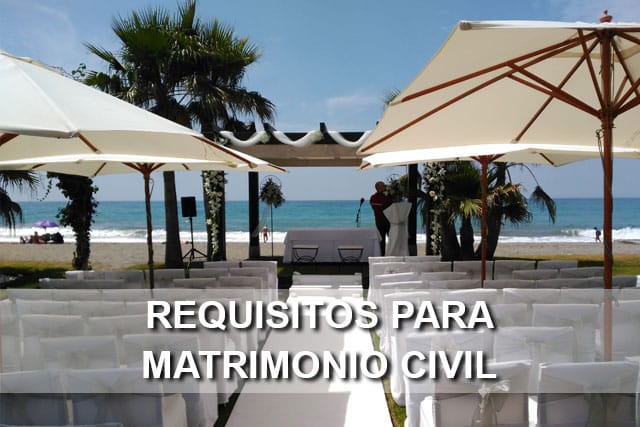 requisitos matrimonio civil