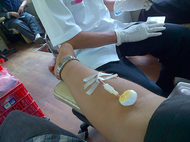 proceso de donación de sangre