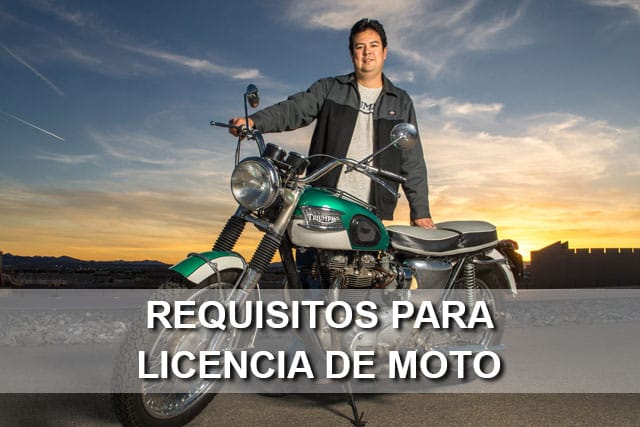 requisitos licencia motocicleta