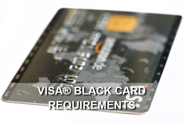 visa black card requirements