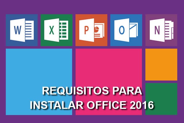requisitos para instalar Office 2016