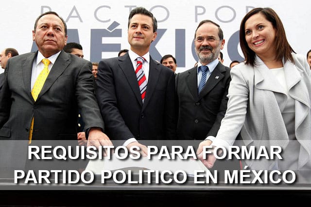 requisitos partido político México