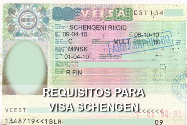 requisitos para la visa schengen