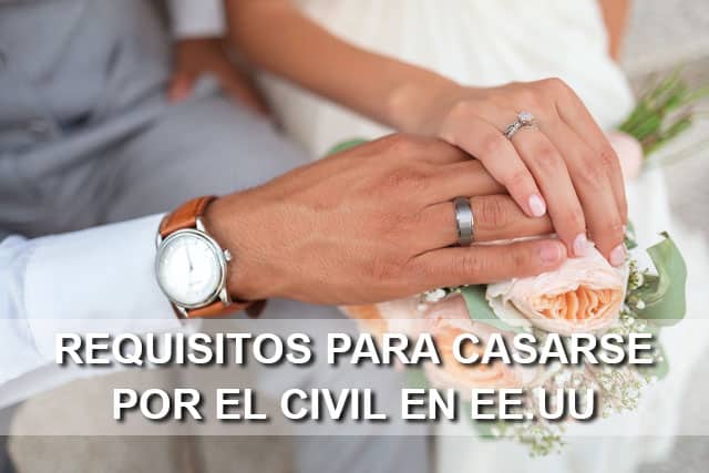 requisitos boda civil Estados Unidos