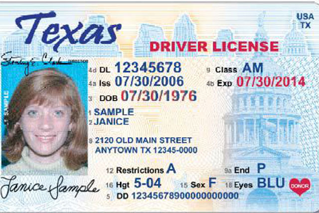 requisitos licencia de conducir en Texas
