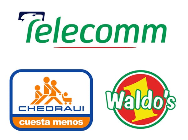 Telecomm, Chedraui y Waldo's